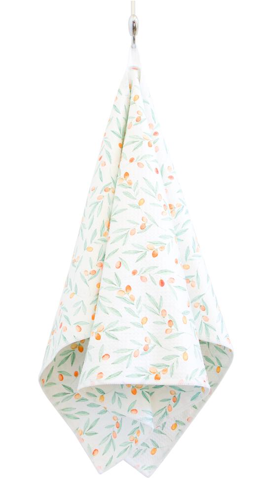 Orange Berries Waffle Hand Towel