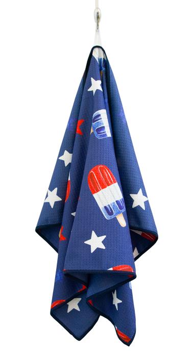 Patriotic Pop Waffle Hand Towel