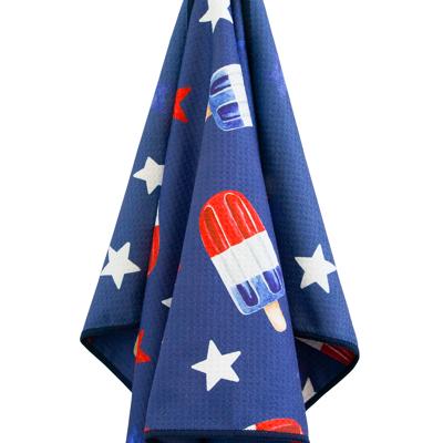 Patriotic Pop Waffle Hand Towel