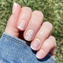  24 pcs Petal to the Metal Press On Nails short square