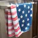  Stars and Stripes Waffle Hand Towel