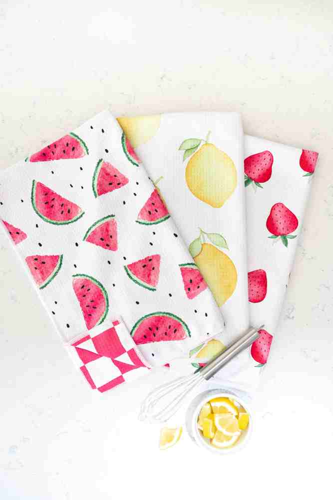 Strawberry Fields Waffle Hand Towel