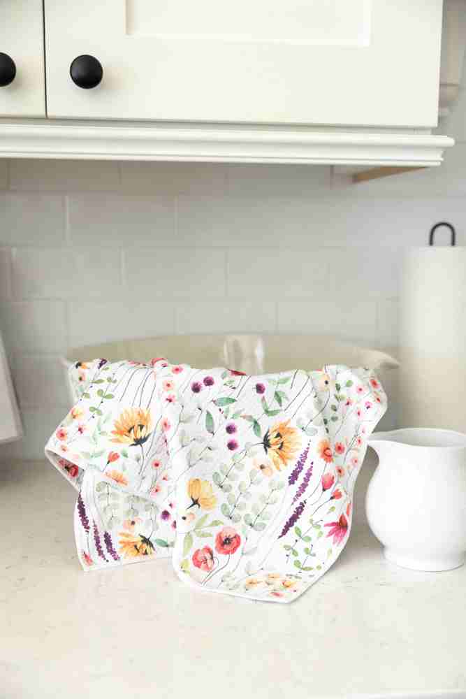 Wildflowers Waffle Hand Towel