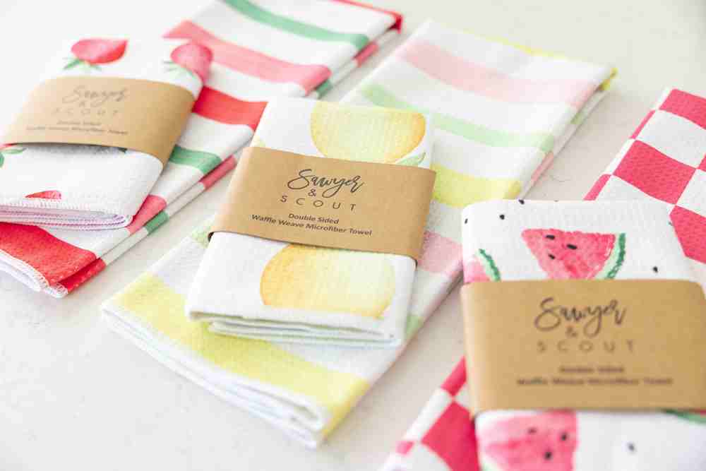 Sweet Watermelon Waffle Hand Towel