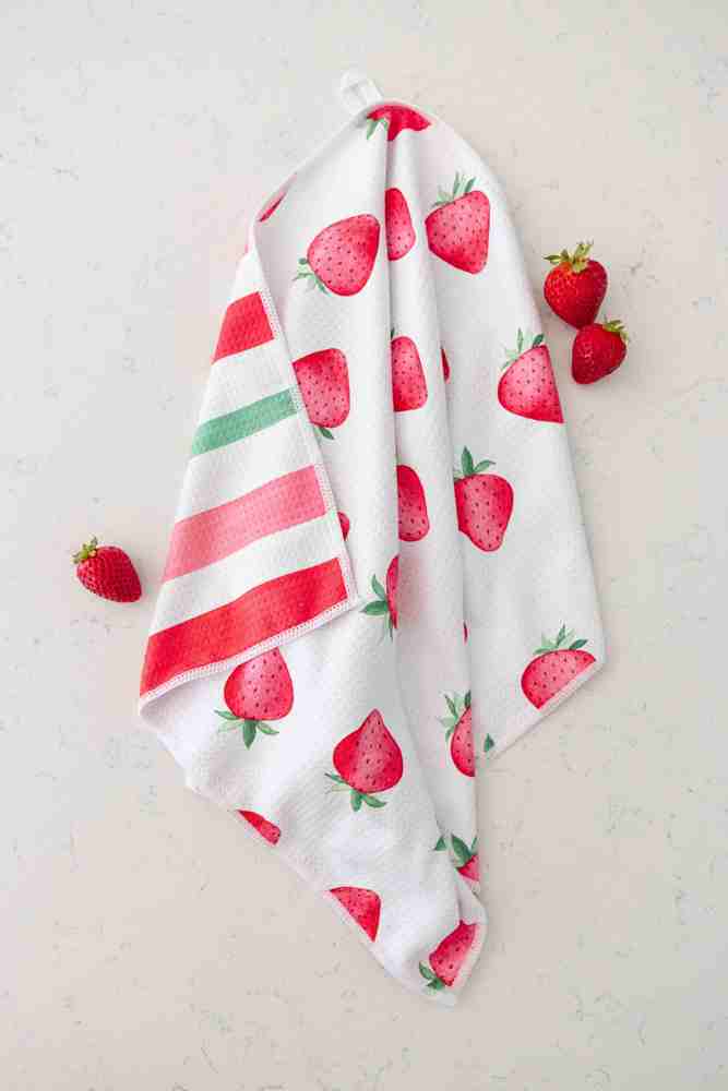 Strawberry Fields Waffle Hand Towel