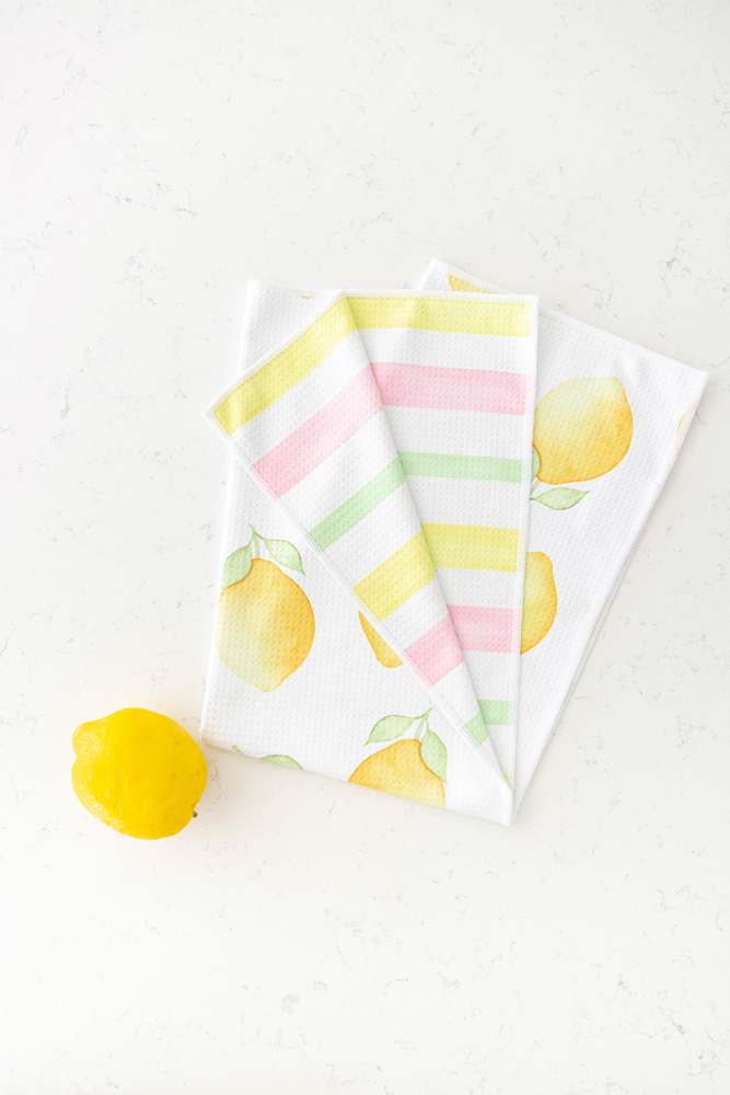 Lemon Drop Waffle Hand Towel