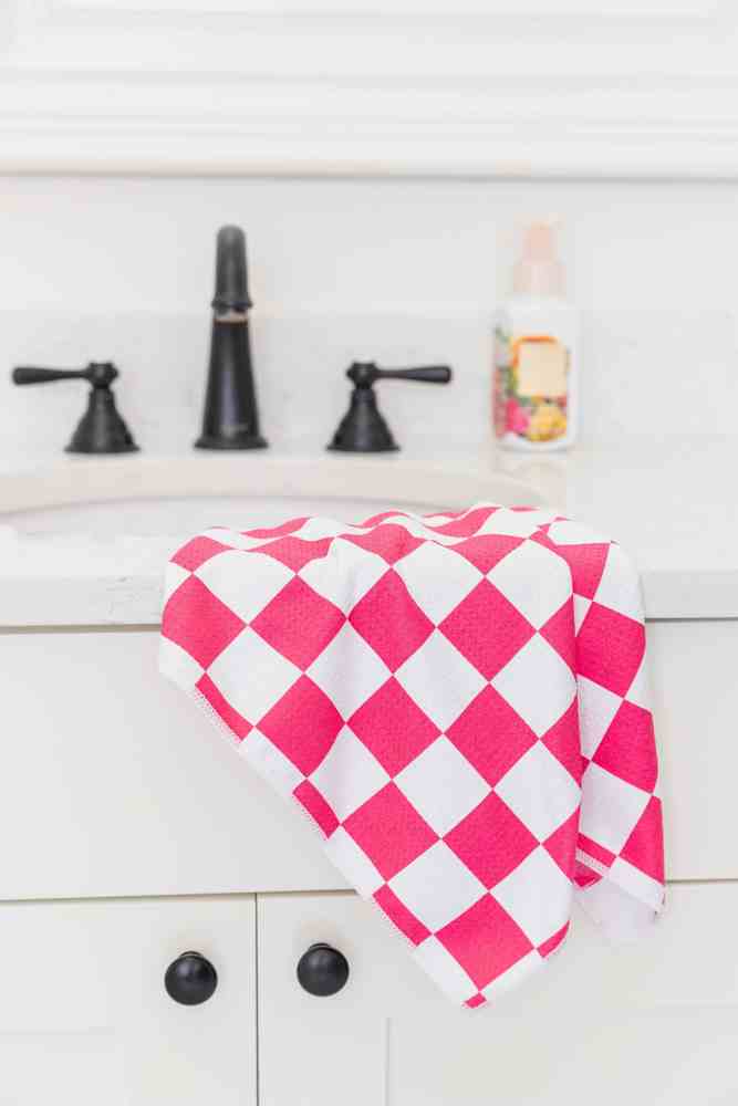 Sweet Watermelon Waffle Hand Towel