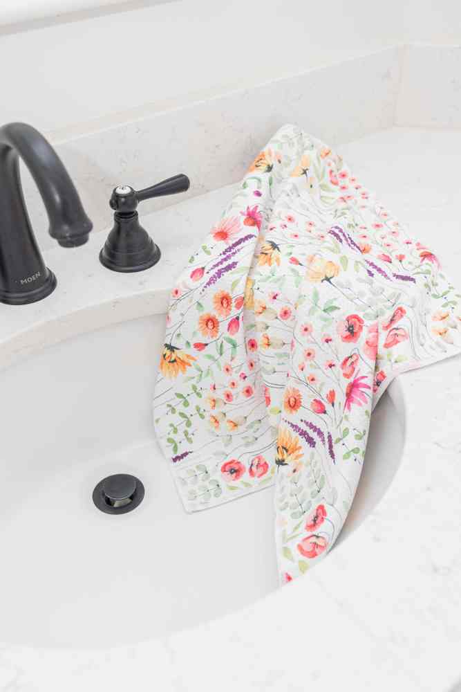 Wildflowers Waffle Hand Towel