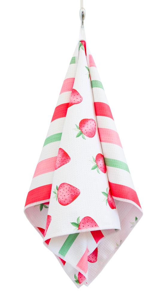 Strawberry Fields Waffle Hand Towel