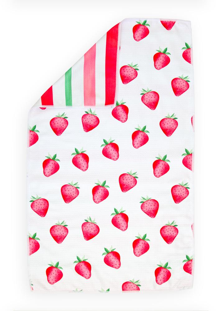 Strawberry Fields Waffle Hand Towel