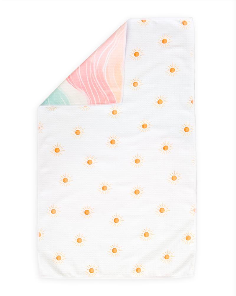 Summer Vibes Waffle Hand Towel