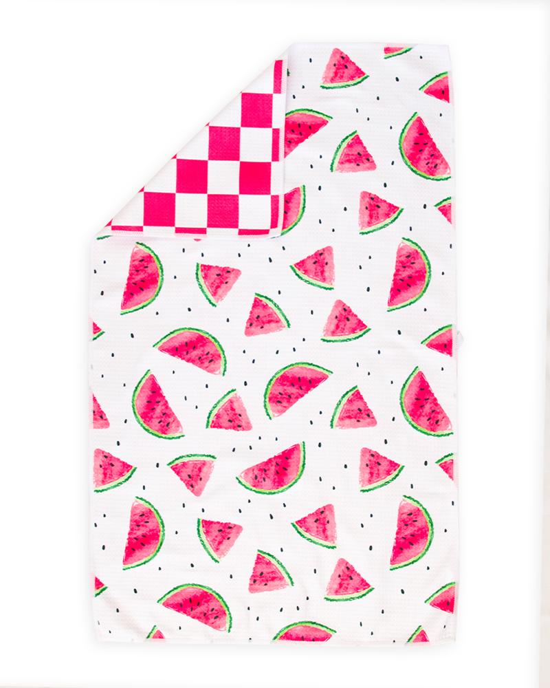 Sweet Watermelon Waffle Hand Towel