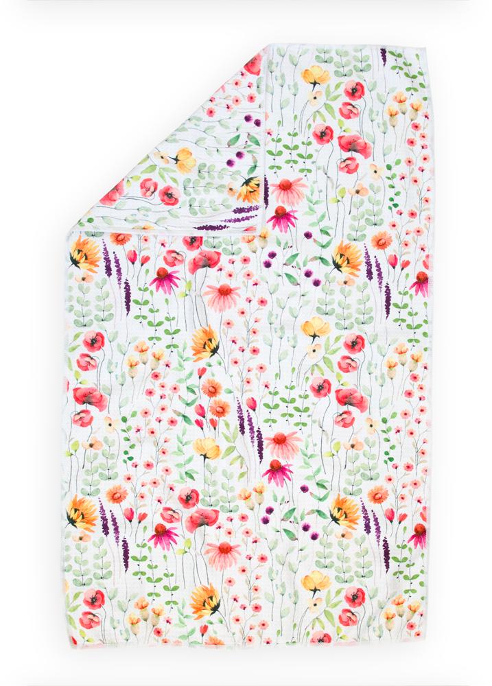 Wildflowers Waffle Hand Towel