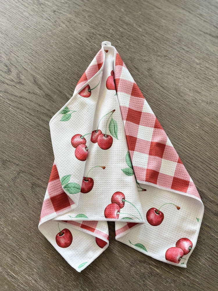 Cherry On Top Waffle Hand Towel