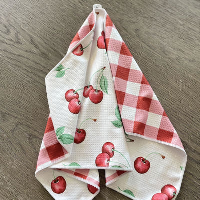 Cherry On Top Waffle Hand Towel