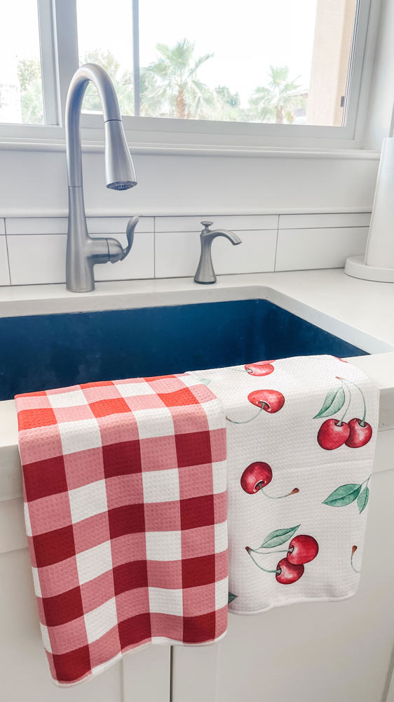 Cherry On Top Waffle Hand Towel