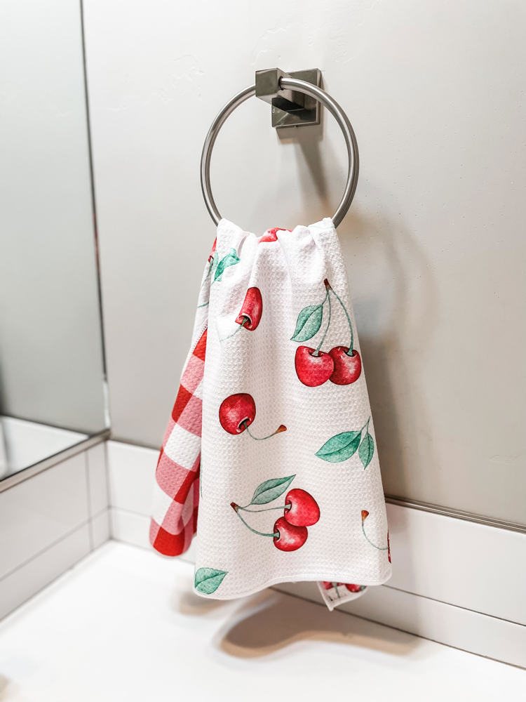 Cherry On Top Waffle Hand Towel