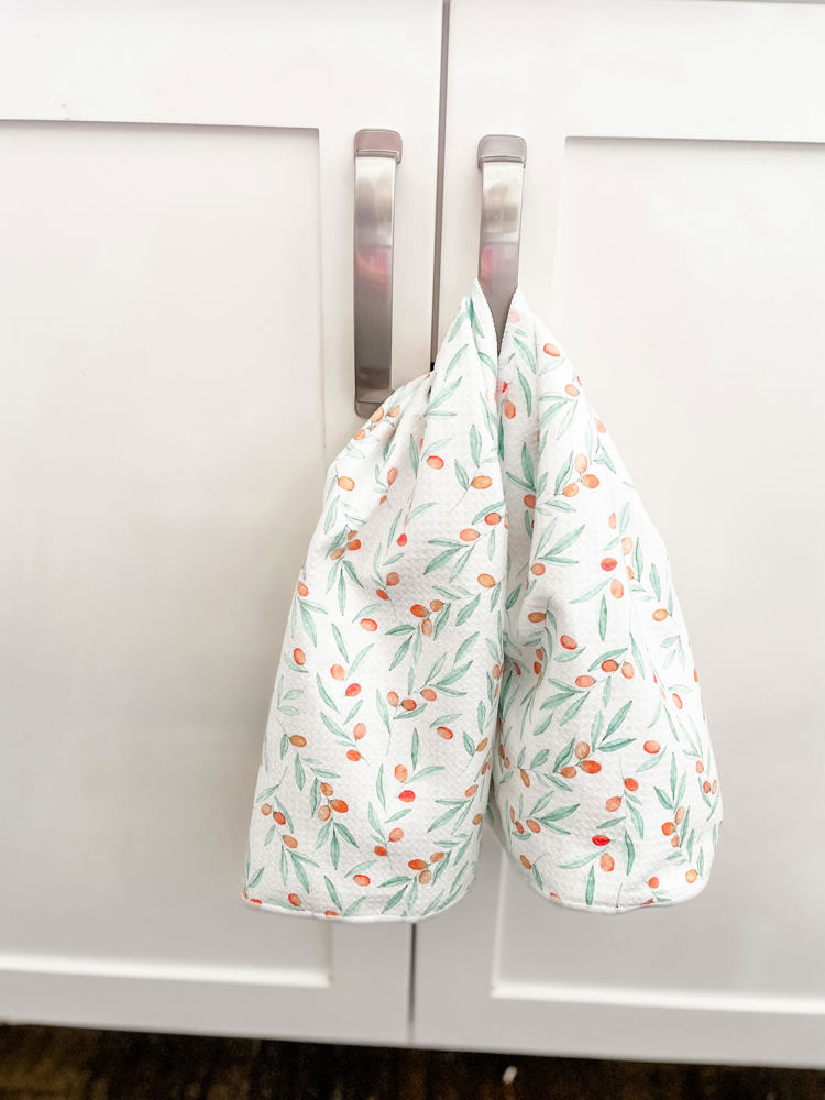 Orange Berries Waffle Hand Towel