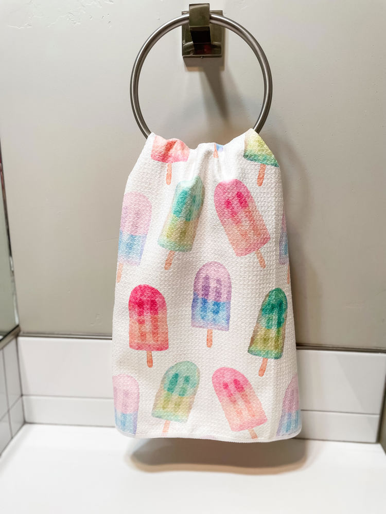 Summer Pop Waffle Hand Towel