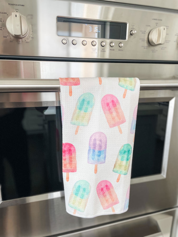 Summer Pop Waffle Hand Towel