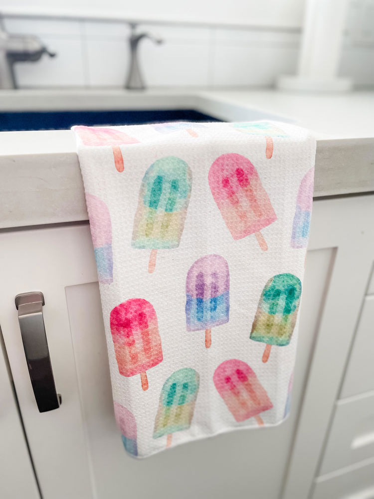 Summer Pop Waffle Hand Towel