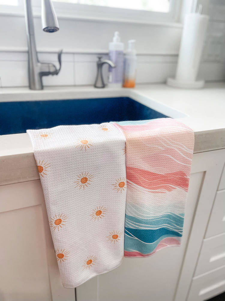 Summer Vibes Waffle Hand Towel