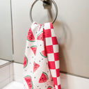  Sweet Watermelon Waffle Hand Towel