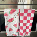  Sweet Watermelon Waffle Hand Towel