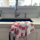  Sweet Watermelon Waffle Hand Towel