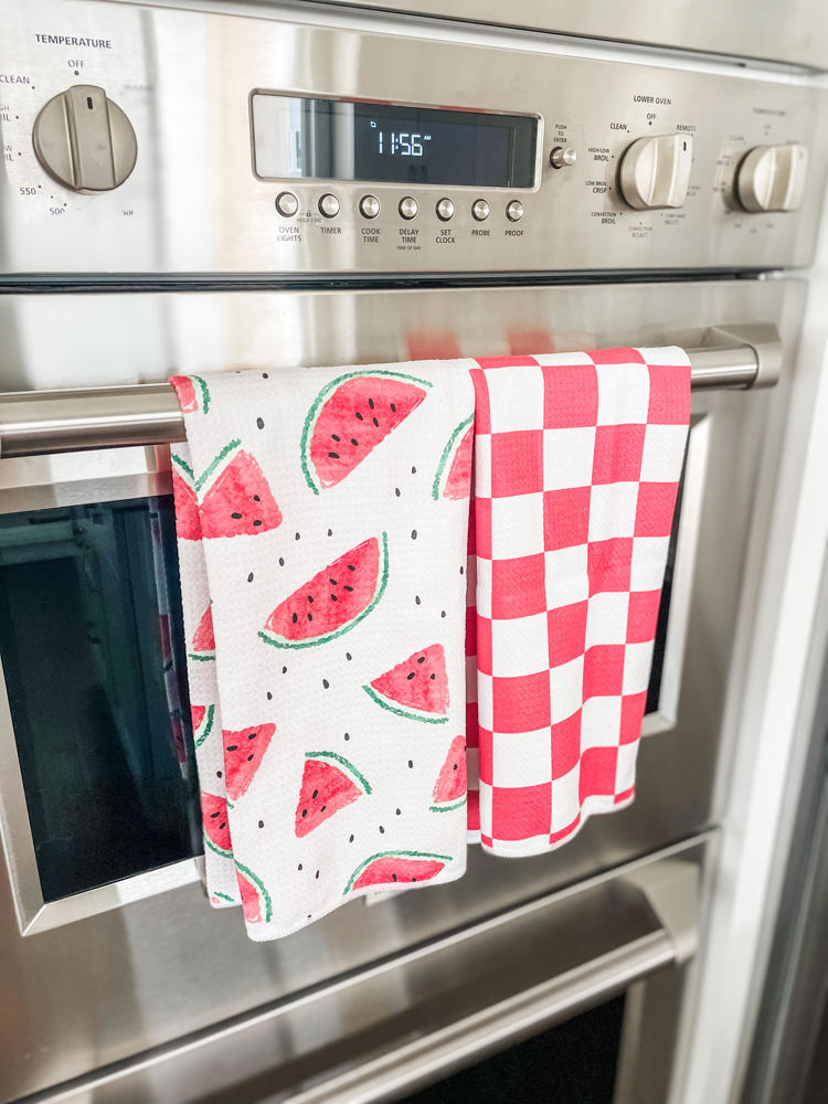 Sweet Watermelon Waffle Hand Towel