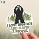  Bigfoot Laptop Phone Case Water Bottle Car Waterproof Vinyl Stickers