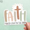  Assorted Faith Laptop Water Bottle Car Waterproof Vinyl Stickers