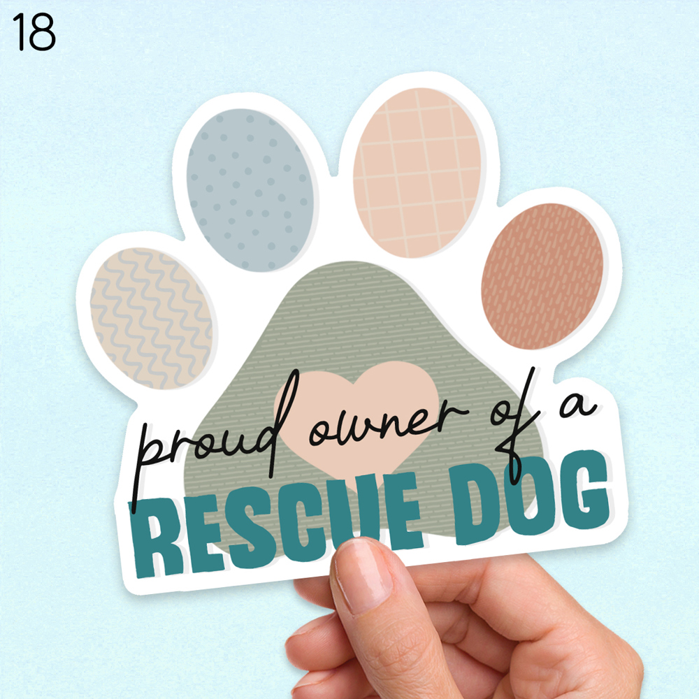 Dog/Cat Stocking Stuffer Waterproof Vinyl Stickers