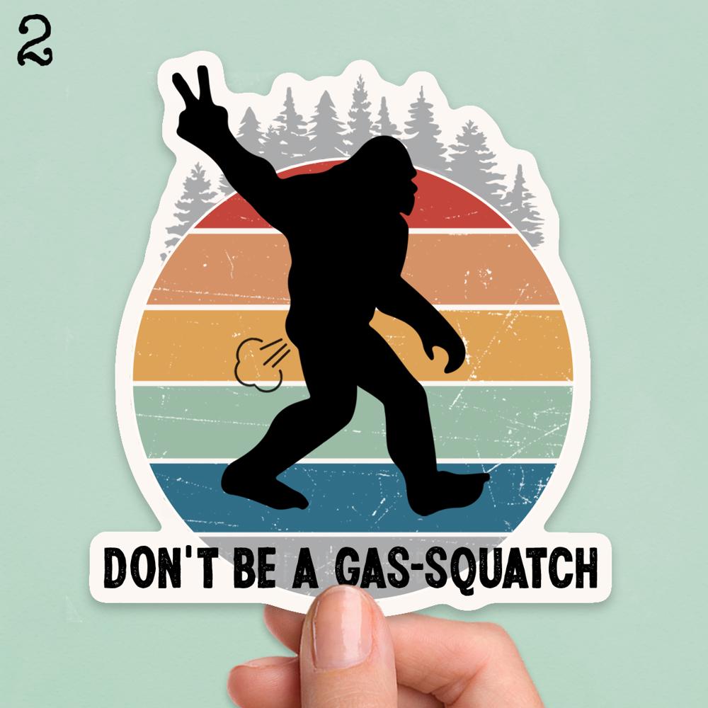 Bigfoot Laptop Phone Case Water Bottle Car Waterproof Vinyl Stickers