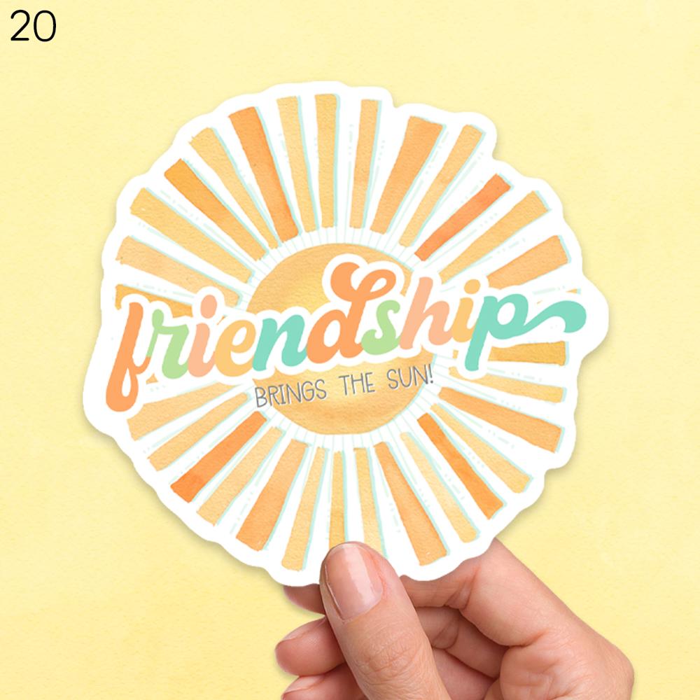 Assorted Friends Stocking Stuffer Laptop Vinyl Stickers