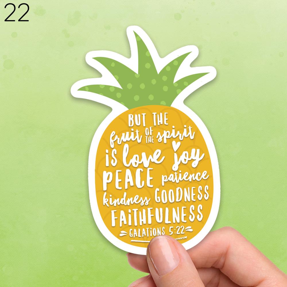 Assorted Faith Laptop Water Bottle Car Waterproof Vinyl Stickers