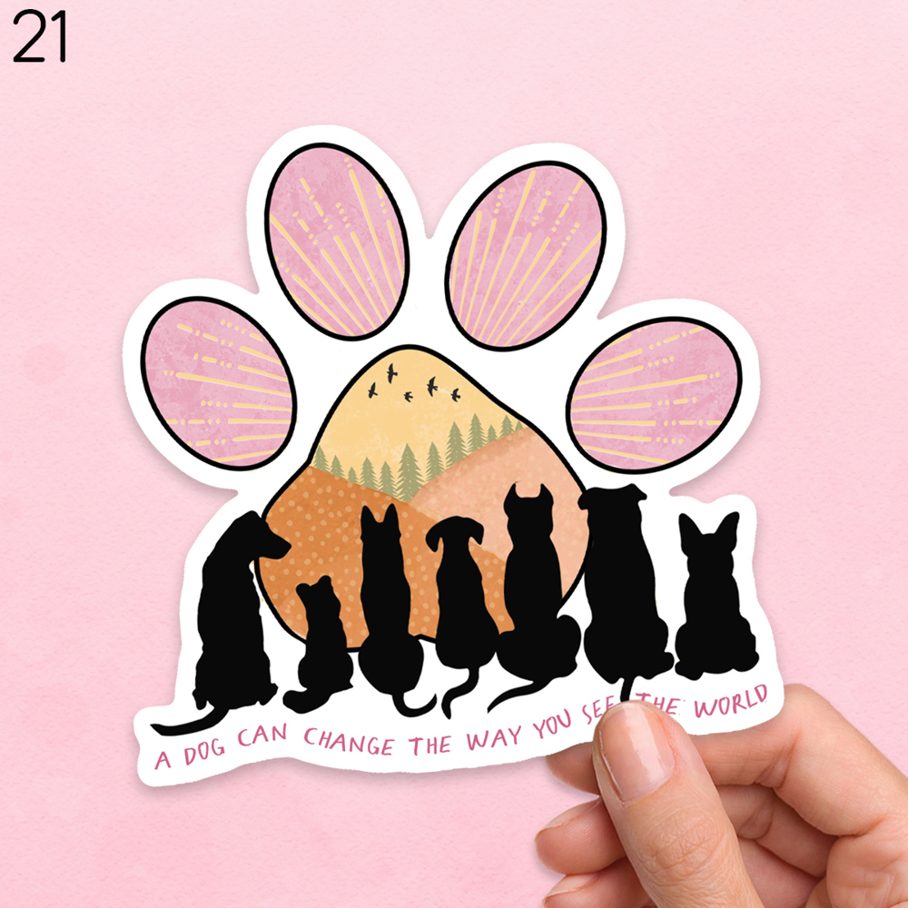 Dog/Cat Stocking Stuffer Waterproof Vinyl Stickers