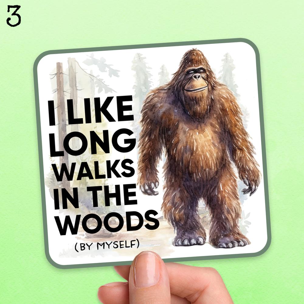 Bigfoot Laptop Phone Case Water Bottle Car Waterproof Vinyl Stickers