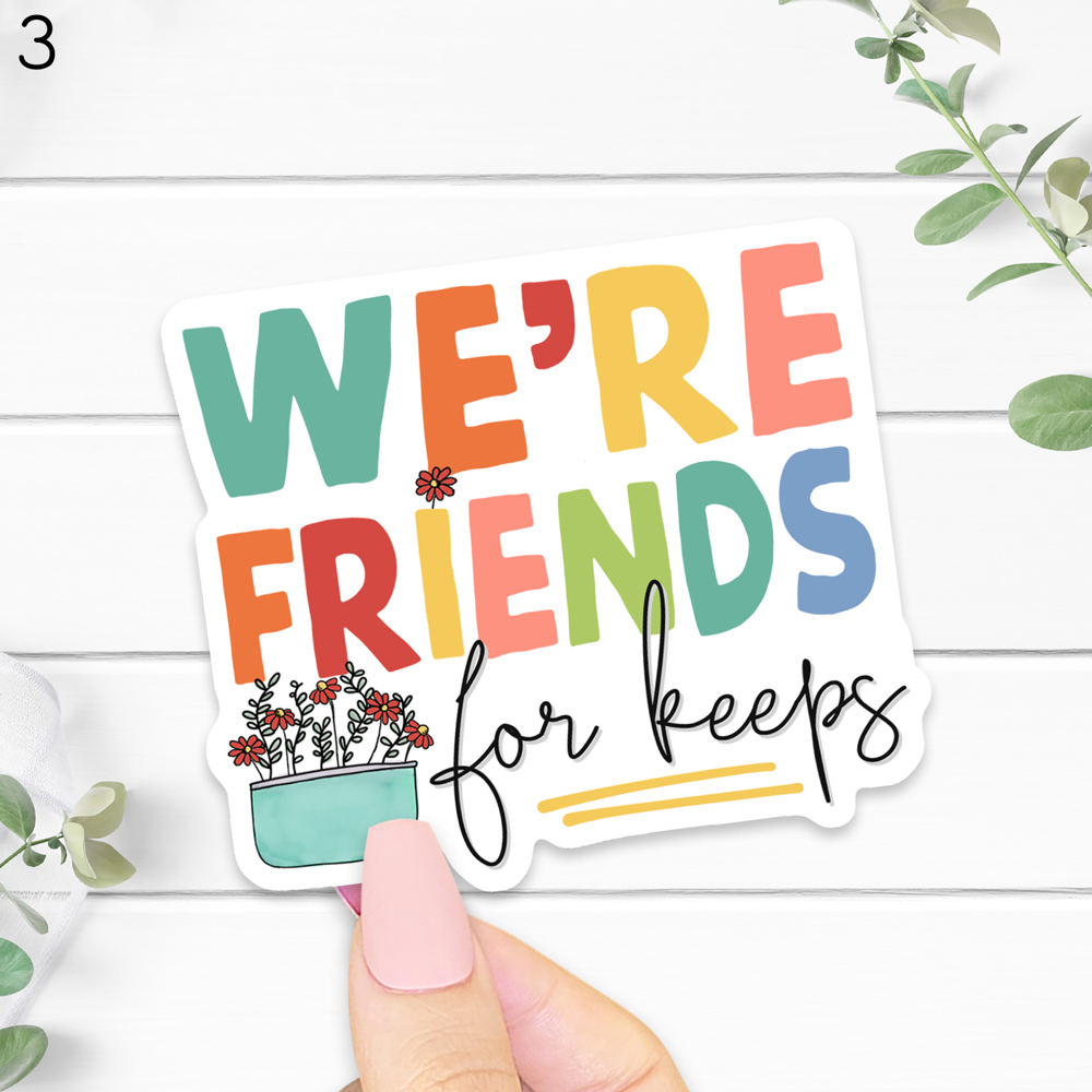 Assorted Friends Stocking Stuffer Laptop Vinyl Stickers