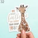  Assorted Faith Laptop Water Bottle Car Waterproof Vinyl Stickers