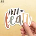  Assorted Faith Laptop Water Bottle Car Waterproof Vinyl Stickers