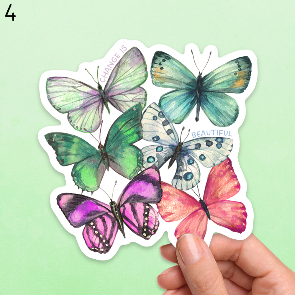 Assorted Butterfly Vinyl Stickers