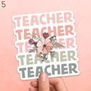  Assorted Teacher Laptop Vinyl Stickers