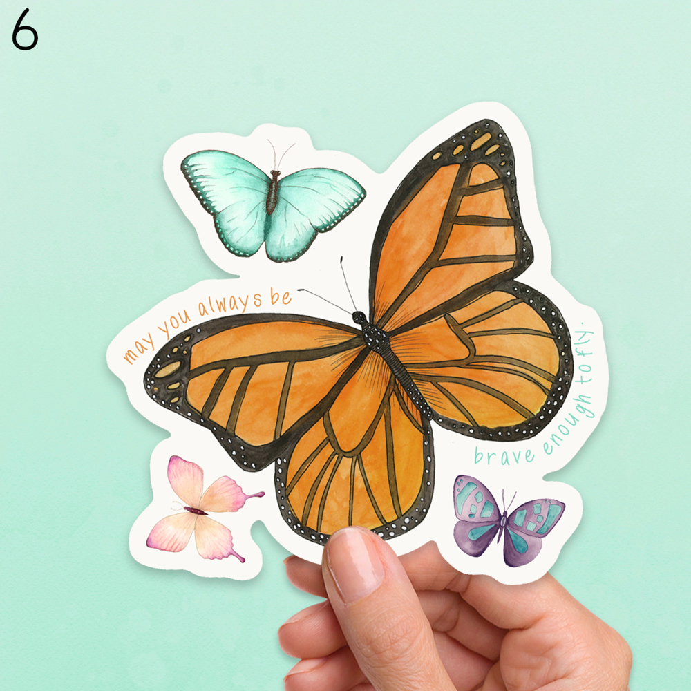 Assorted Butterfly Vinyl Stickers