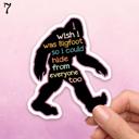  Bigfoot Laptop Phone Case Water Bottle Car Waterproof Vinyl Stickers