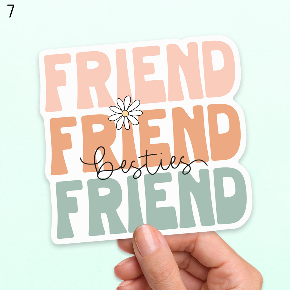 Assorted Friends Stocking Stuffer Laptop Vinyl Stickers