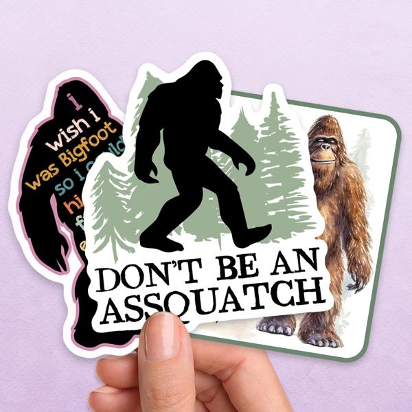 Bigfoot Laptop Phone Case Water Bottle Car Waterproof Vinyl Stickers