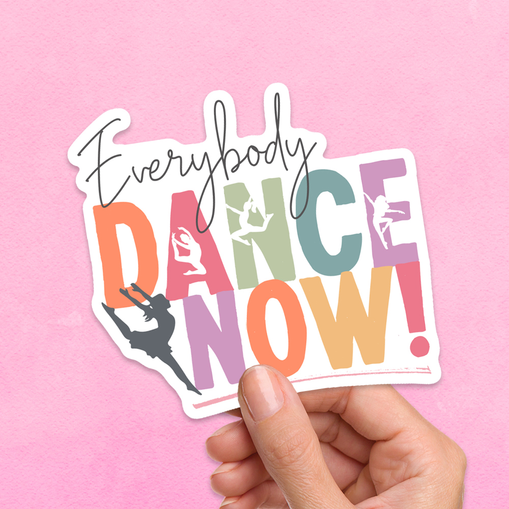 Dance Laptop Waterproof Viny Sticker Pack (set of 6)