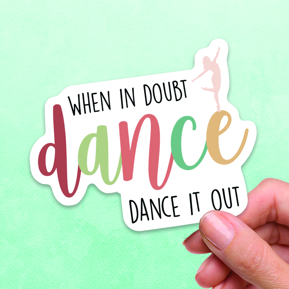 Dance Laptop Waterproof Viny Sticker Pack (set of 6)