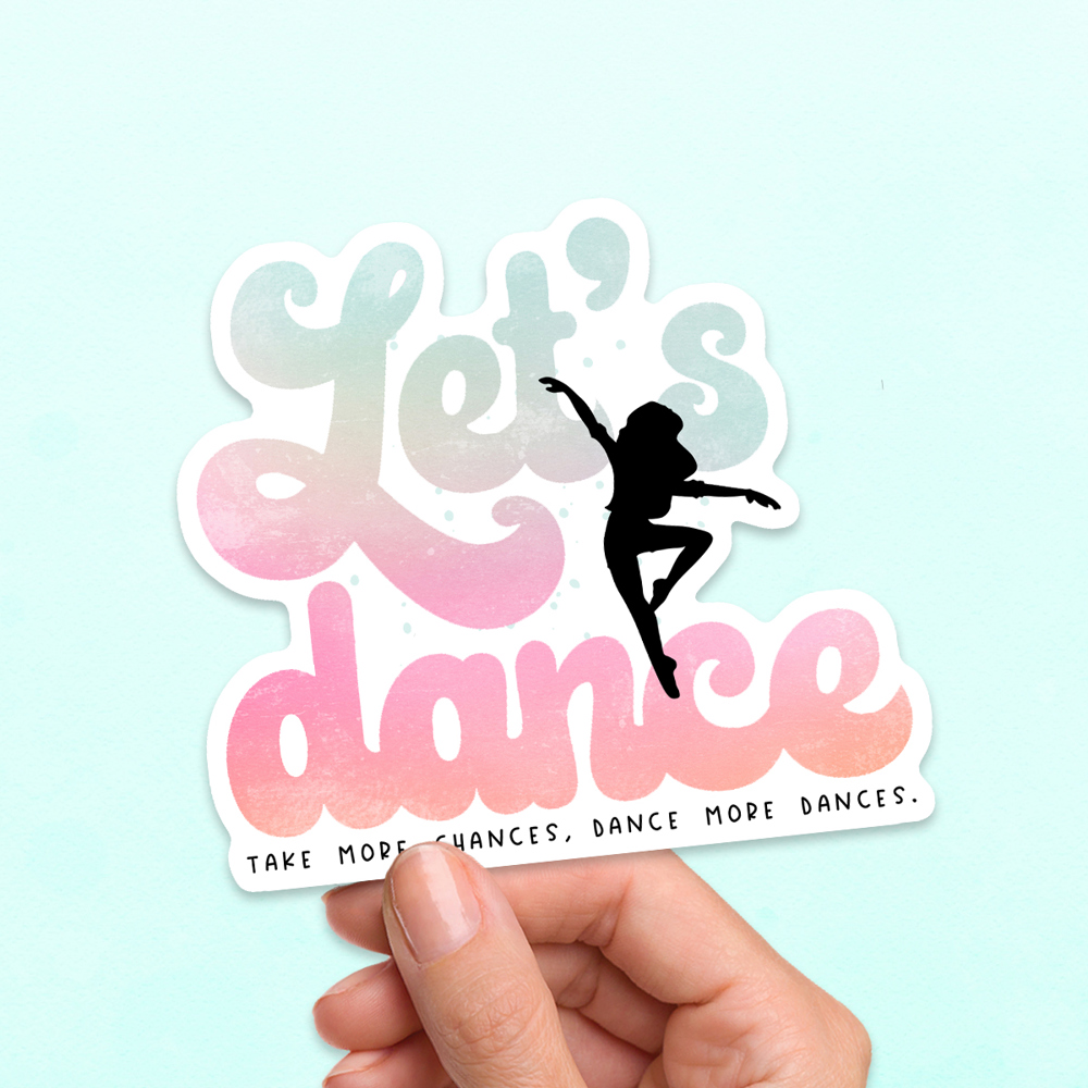 Dance Laptop Waterproof Viny Sticker Pack (set of 6)